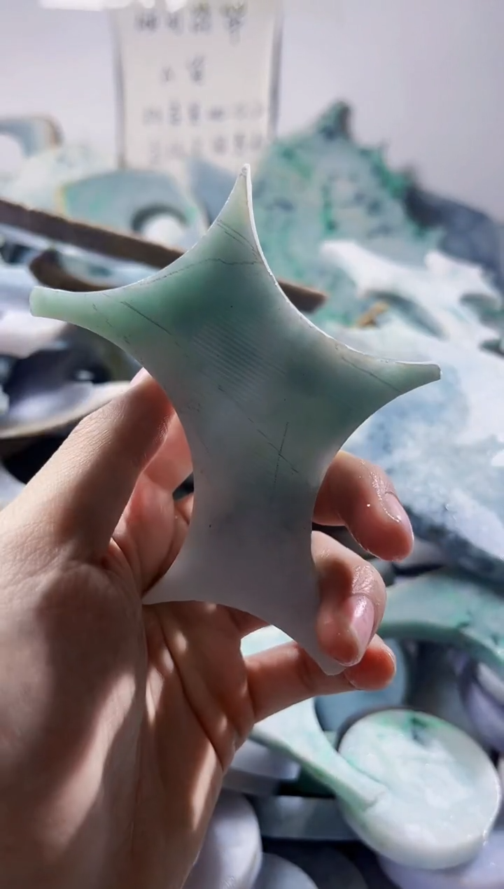 翡翠裸石 缅甸翡翠A货陈2180