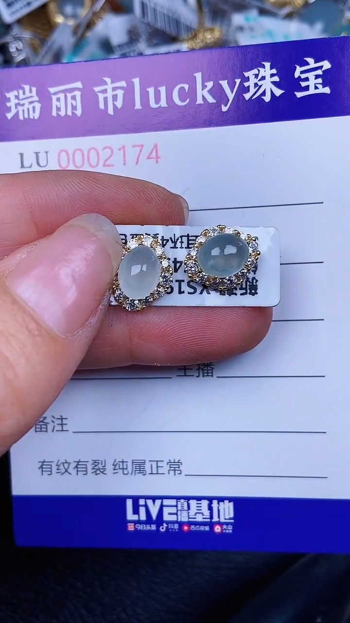 颈饰银S925镶嵌翡翠2174
