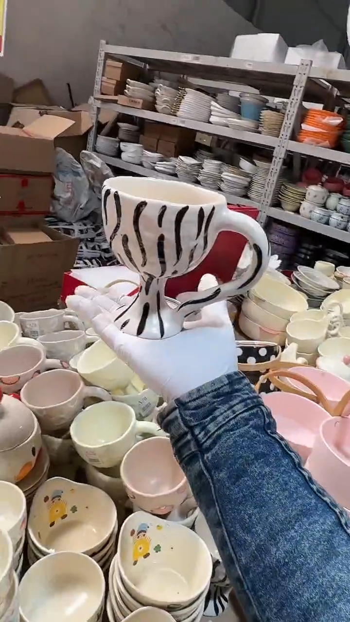 陶瓷高脚杯 微瑕凑满20元包邮