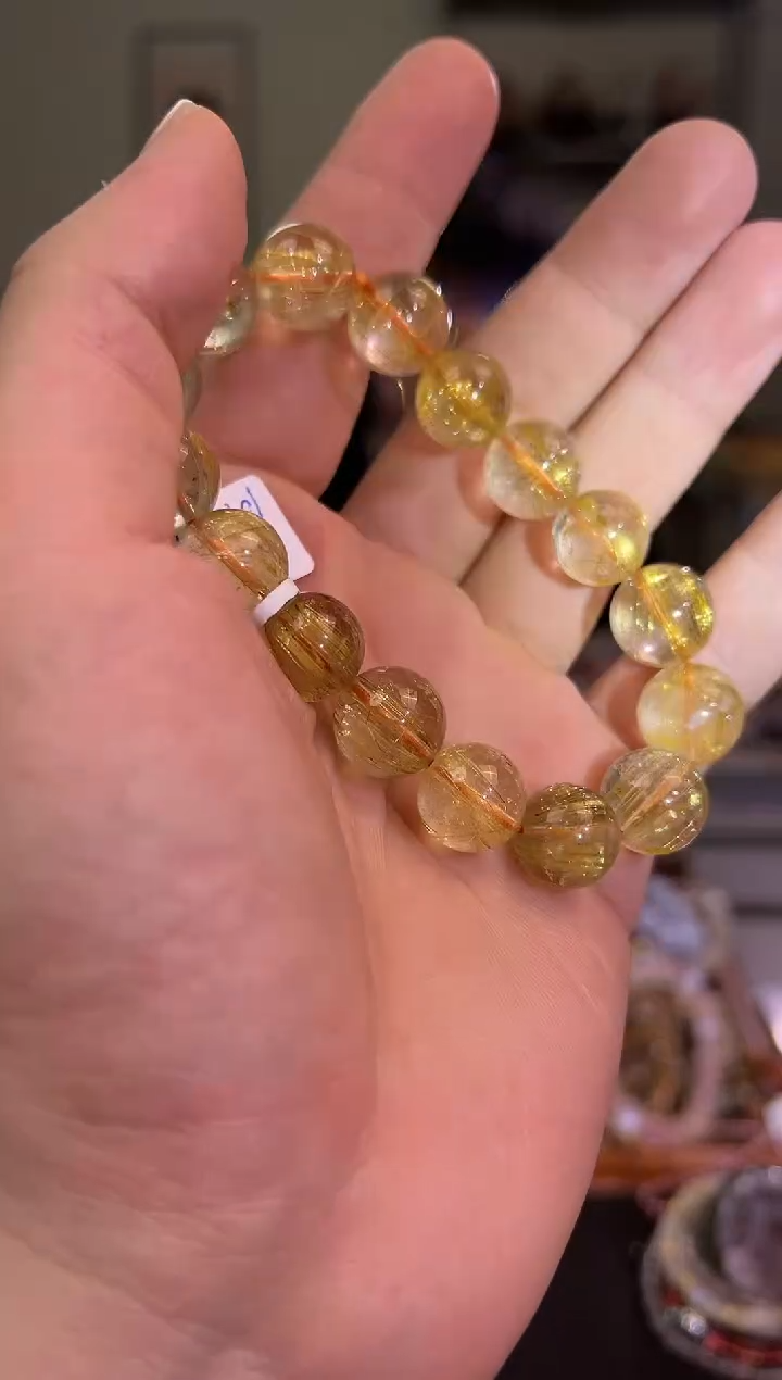 【闪购商品】发晶手链未镶嵌13.3mm发晶手串