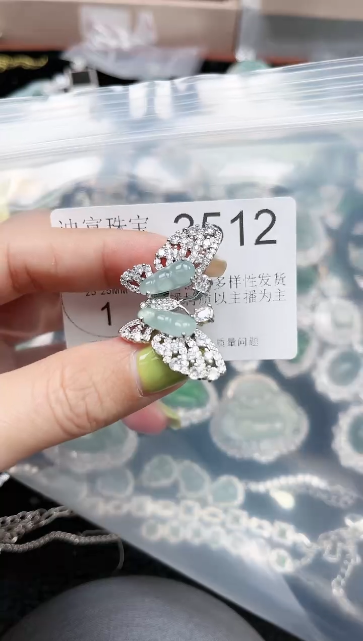 【闪购商品】翡翠颈饰未镶嵌赠皮绳3512