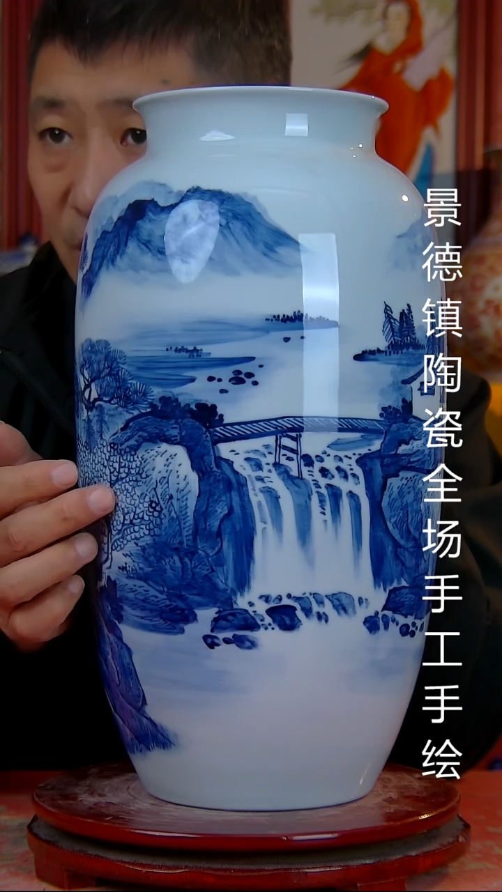 摆件陶景德镇陶瓷 全场手工手绘