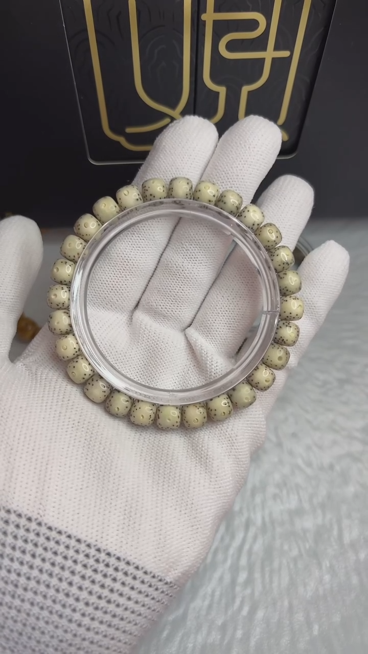 【闪购商品】星月菩提手串A106小驼包系列.骨瓷白玉化大留白87