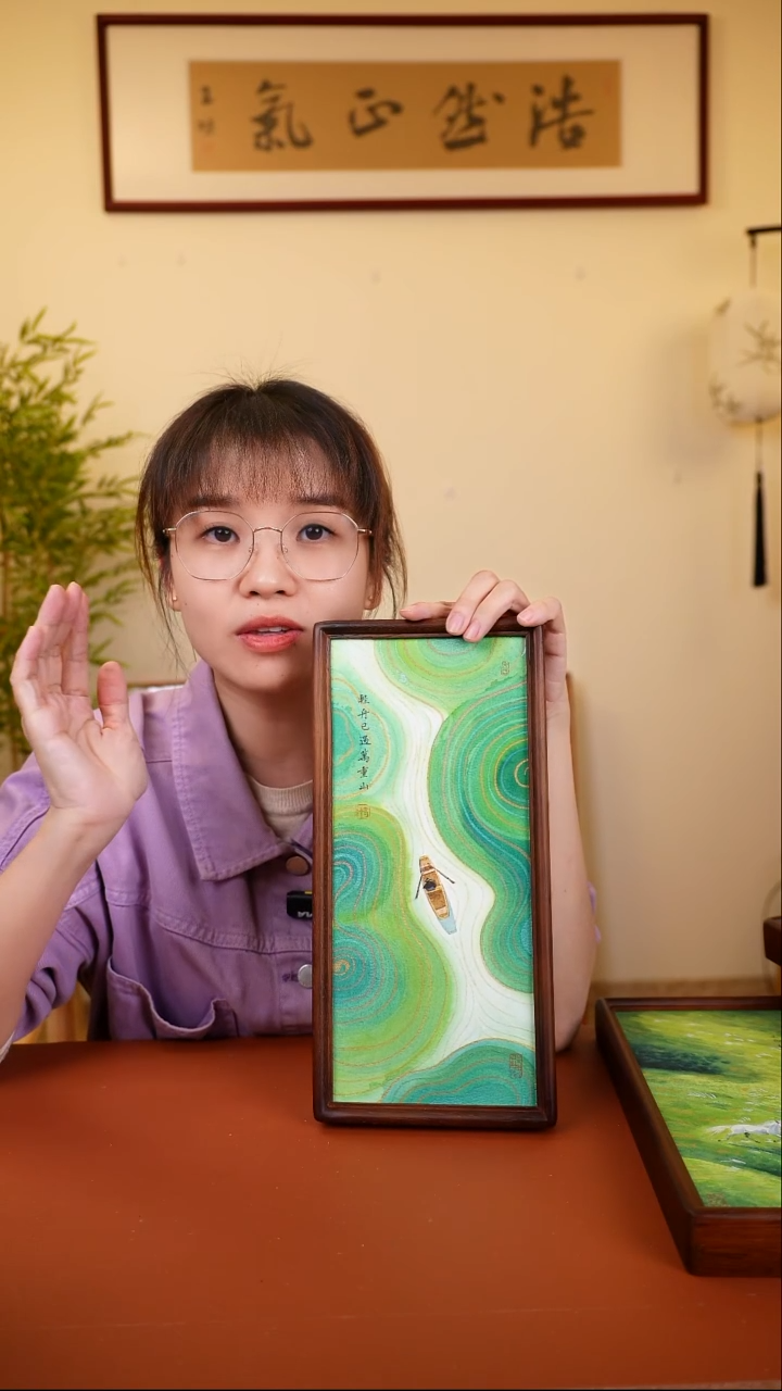 横款鹿鸣现代美术馆-岳倚竹老师作品