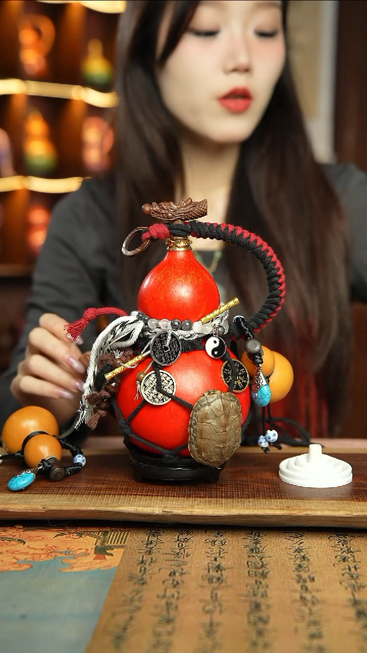 52号精品大漆酒葫芦防腐防渗装水茶酒