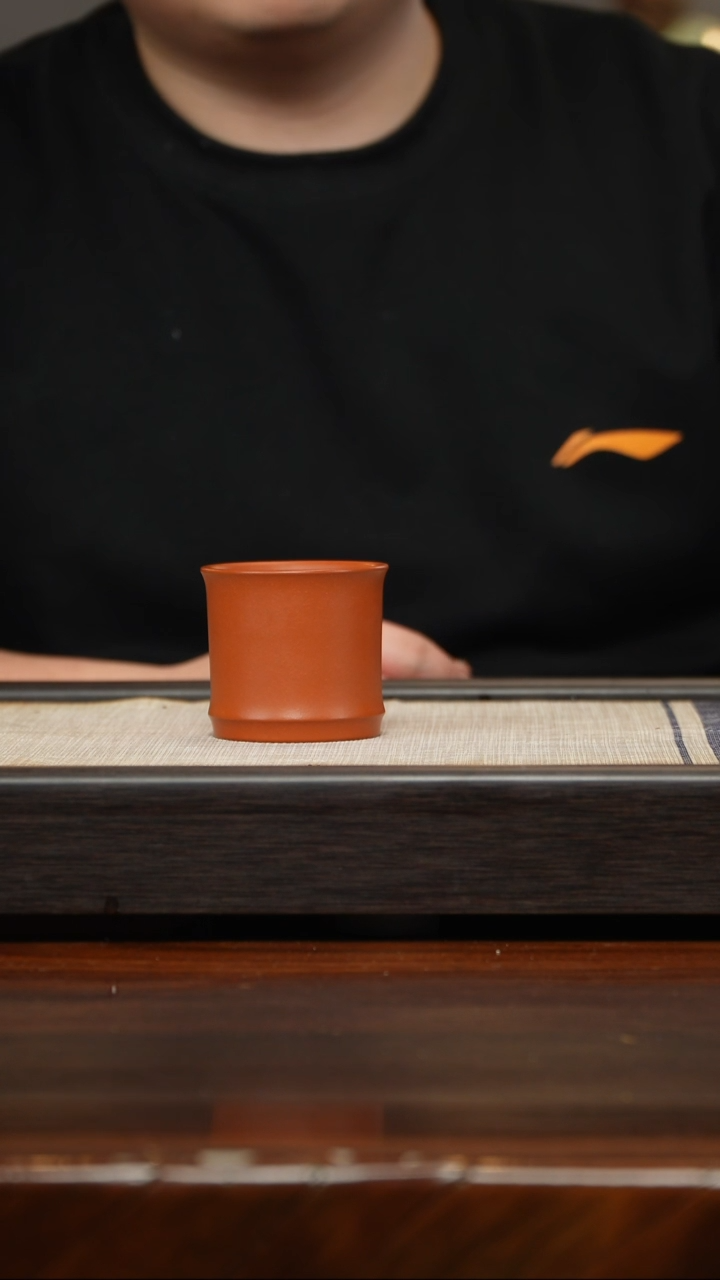 【闪购商品】紫砂茶壶朱泥竹节杯