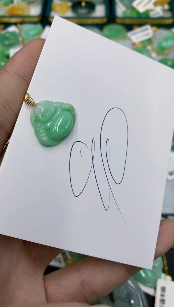 【闪购商品】翡翠颈饰18K金镶嵌11111111111