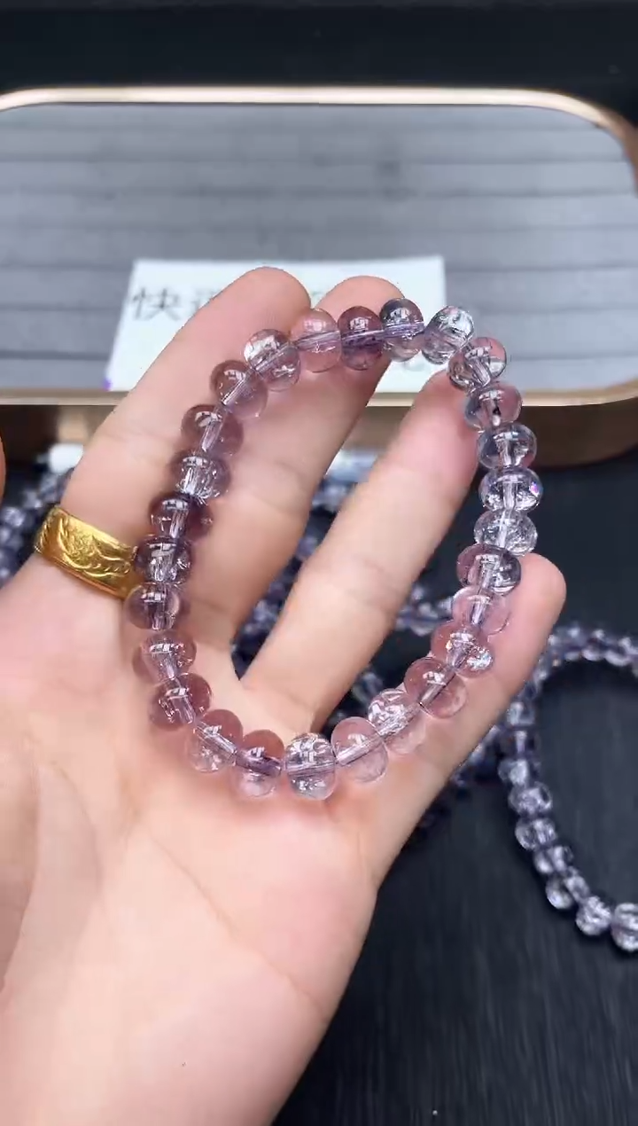 所见即所得 247冰紫算盘珠10mm