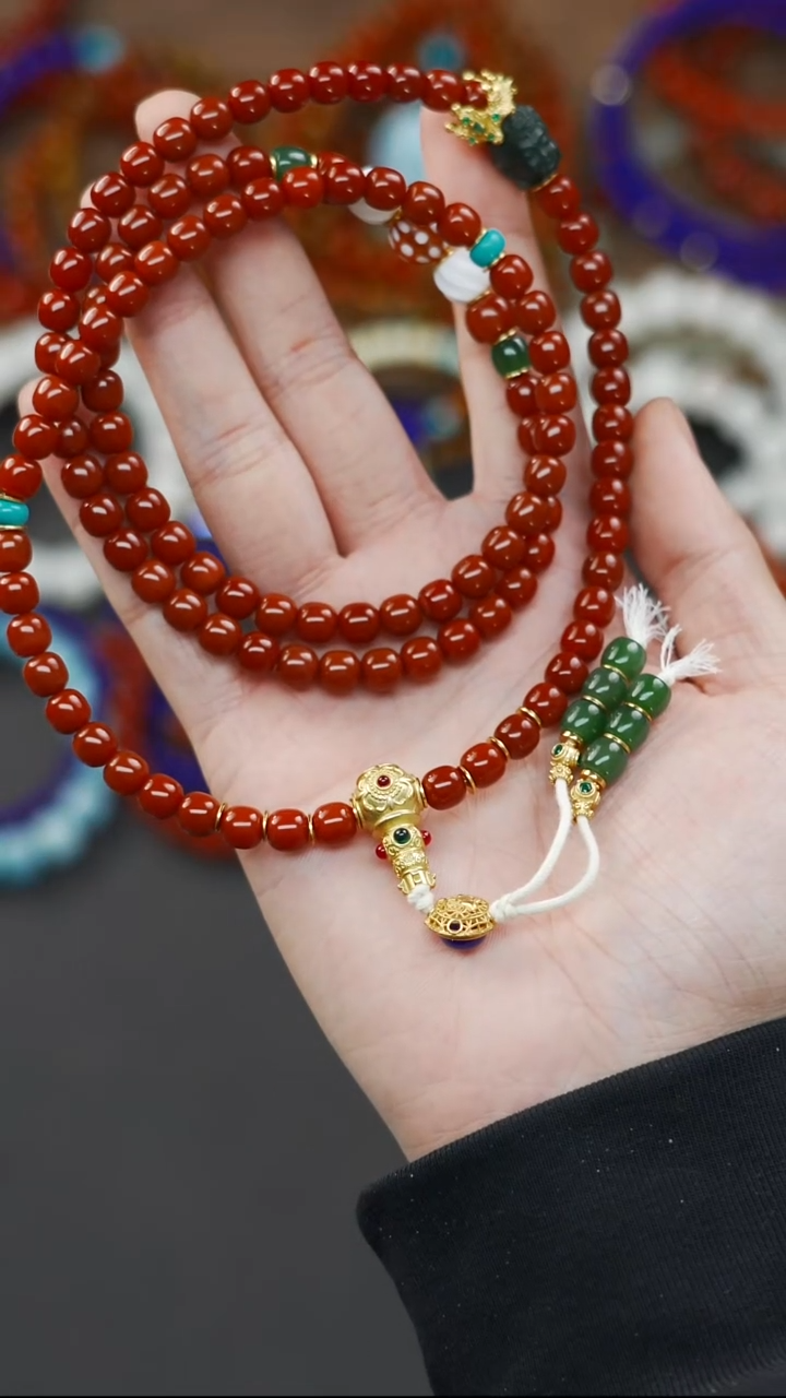 未镶嵌文玩配饰南红玛瑙泪****时梵阁精品文玩回血