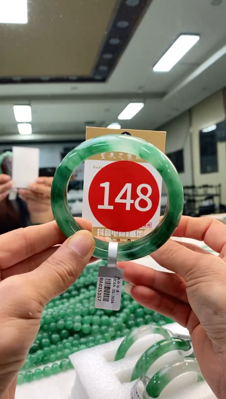 未镶嵌手镯石英质玉56+148