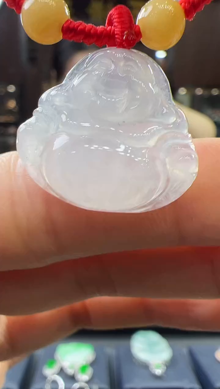 【闪购商品】翡翠挂件未镶嵌佛公手绳