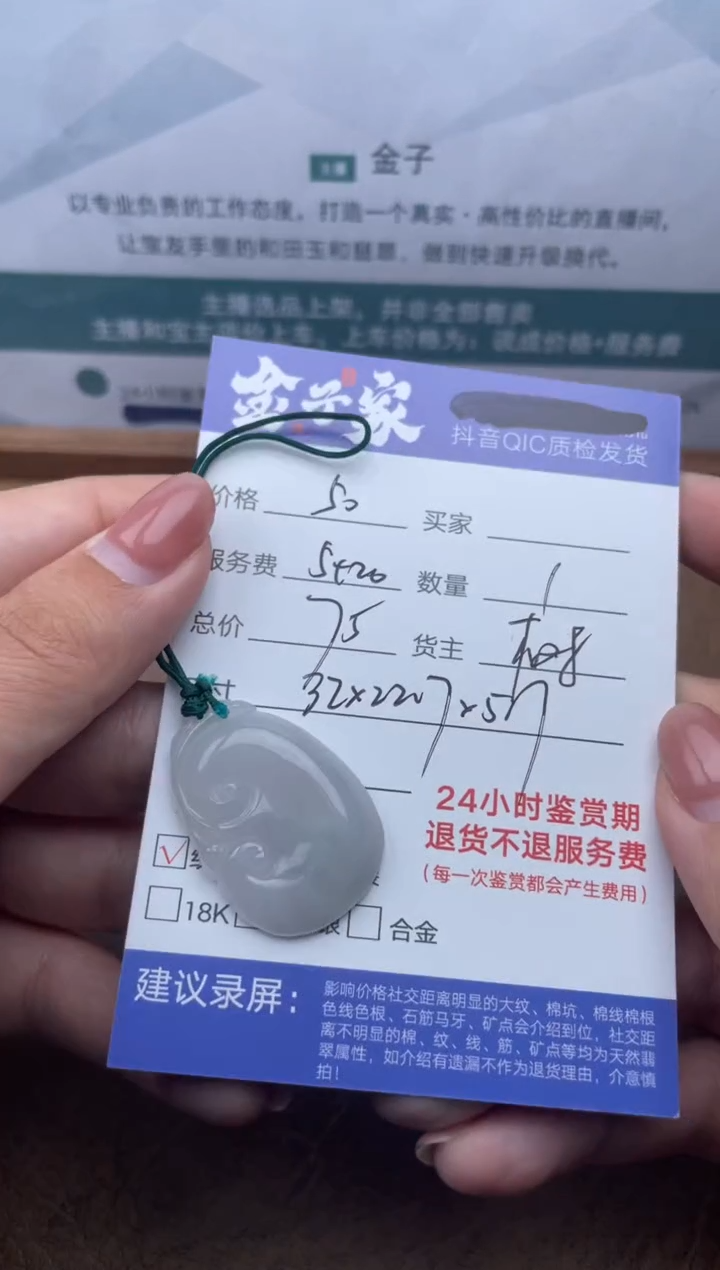 翡翠未镶嵌颈饰50660320191