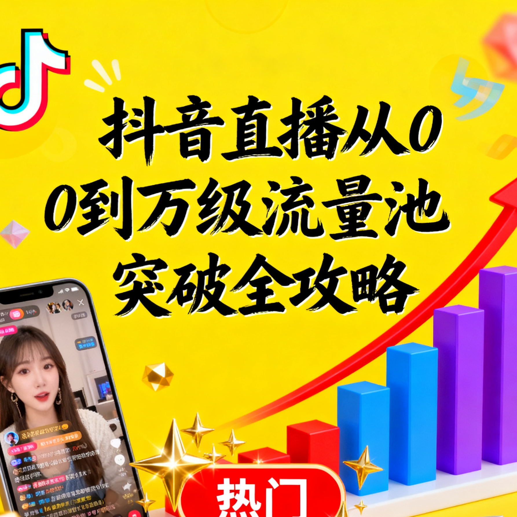 抖音直播如何破流量池层级突破全攻略教学定位账号开播内容互动选