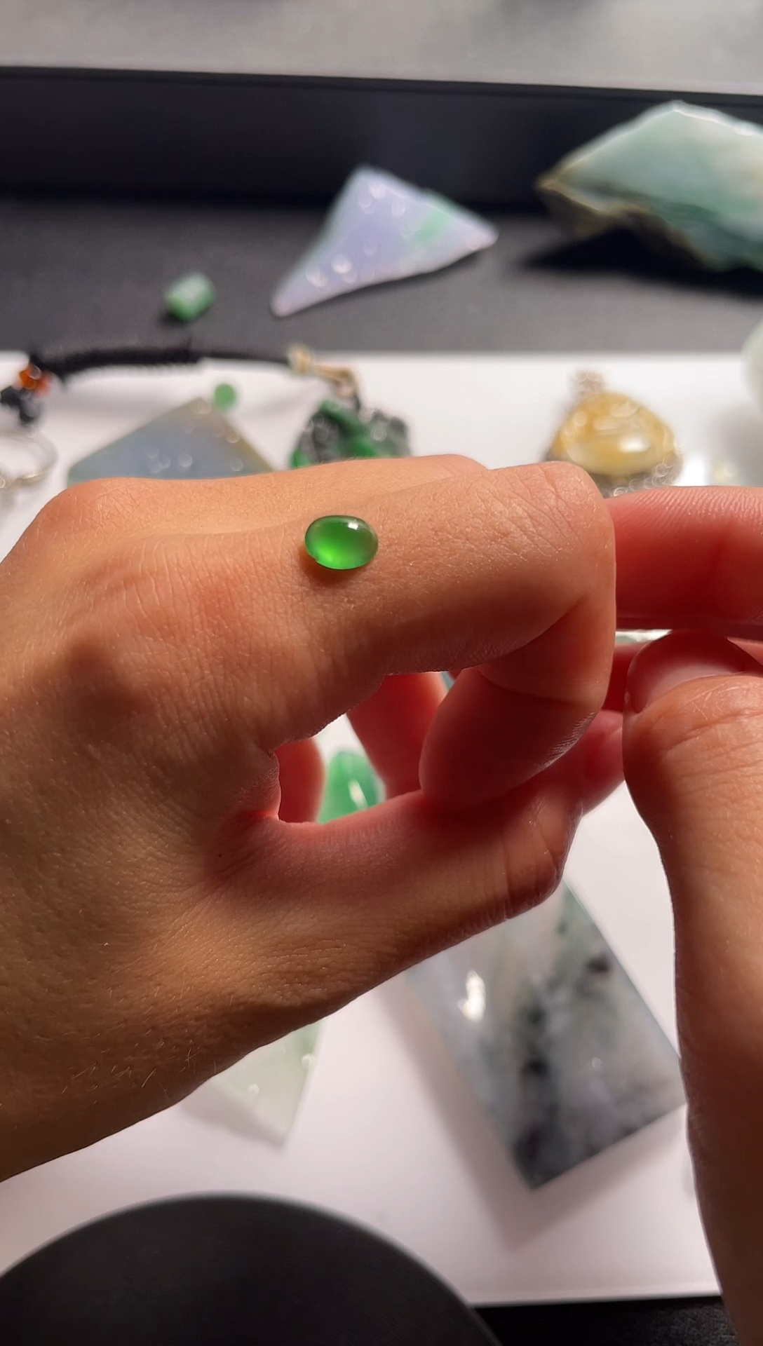 未镶嵌定制翡翠得**缘天然A货翡翠