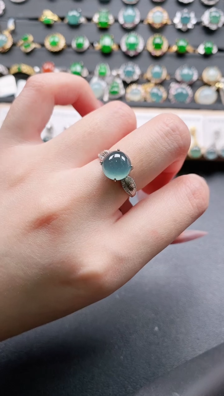 【闪购商品】翡翠戒指银S925镶嵌11111111