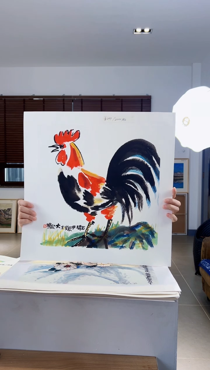 【闪购商品】版画耿玉琨限量作品亲签盖章版画S