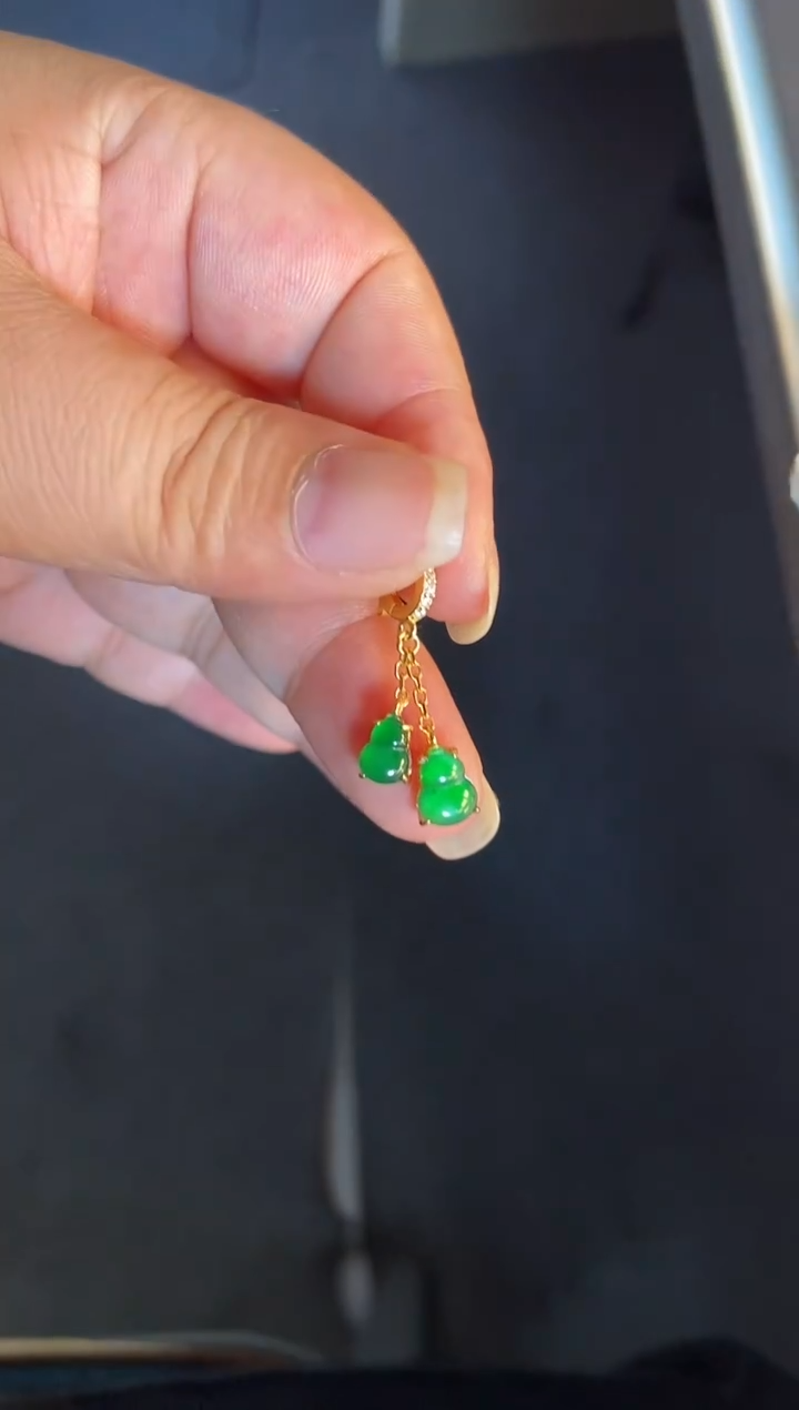 吊坠(不含链)银S925镶嵌翡翠1