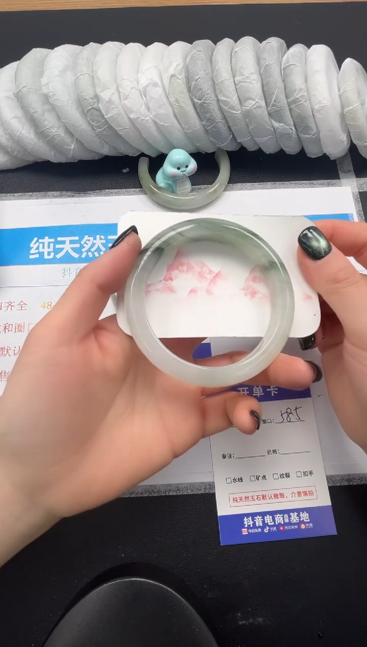 【闪购商品】石英质玉未镶嵌手镯212-58.5
