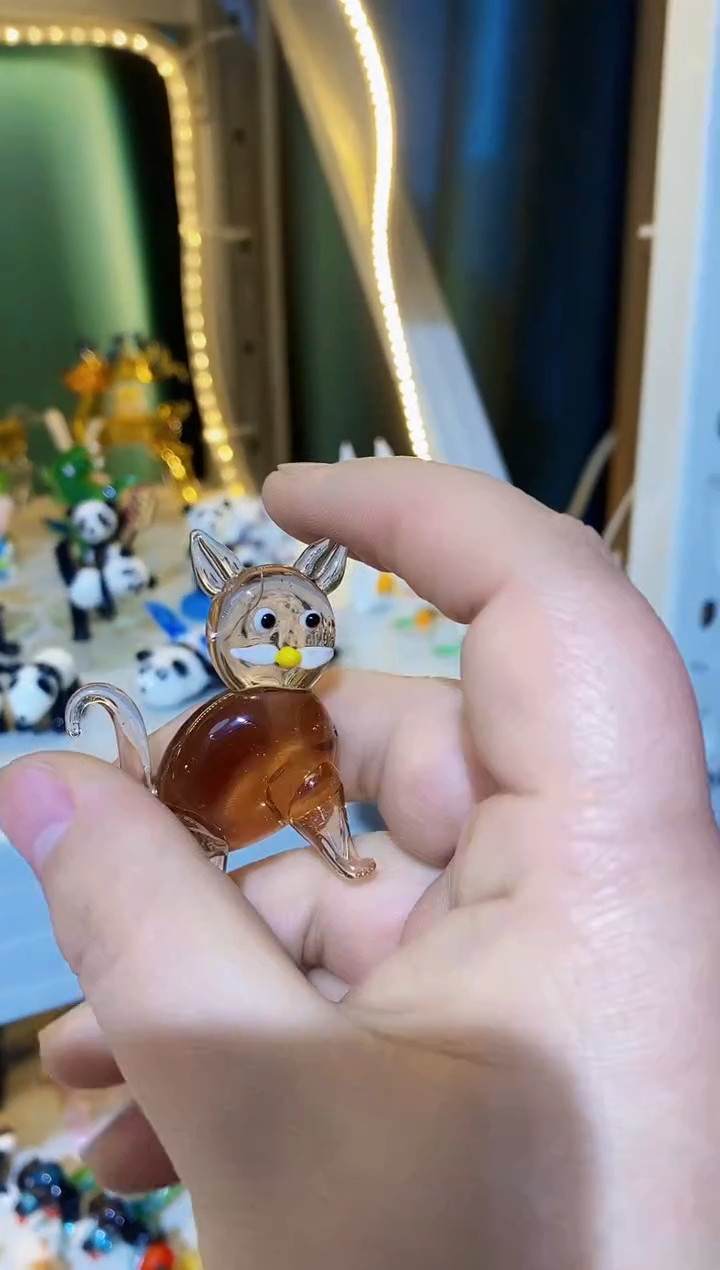【闪购商品】琉璃手工艺品微瑕猫