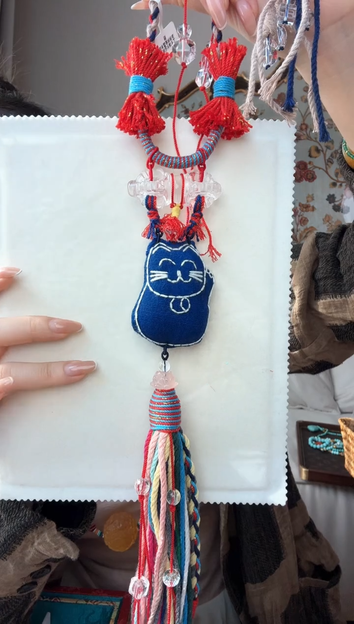 【闪购商品】水晶车挂未镶嵌白水晶金刚杵车挂