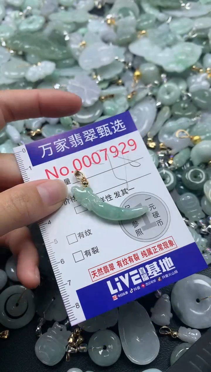 吊坠(不含链)未镶嵌翡翠7929