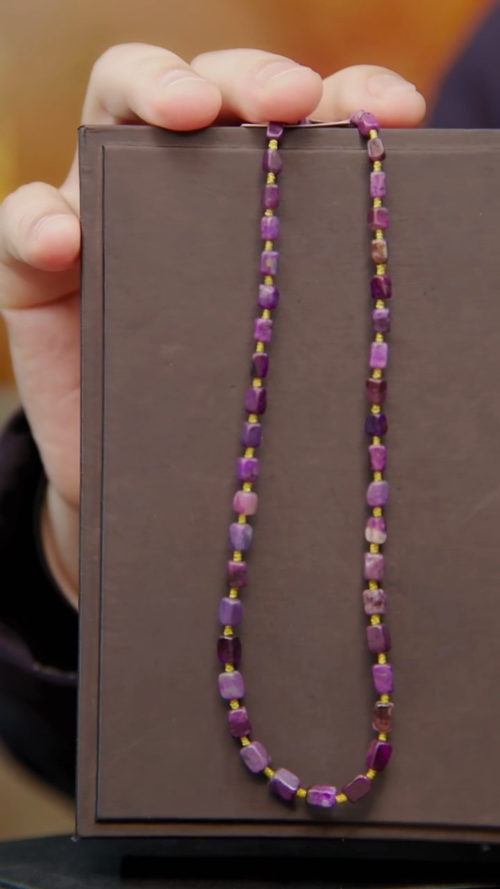 苏纪石（舒俱来）未镶嵌项链?***?60号老油紫项链