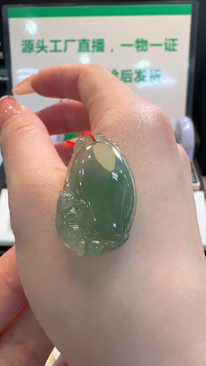 【闪购商品】翡翠挂件未镶嵌冰福瓜