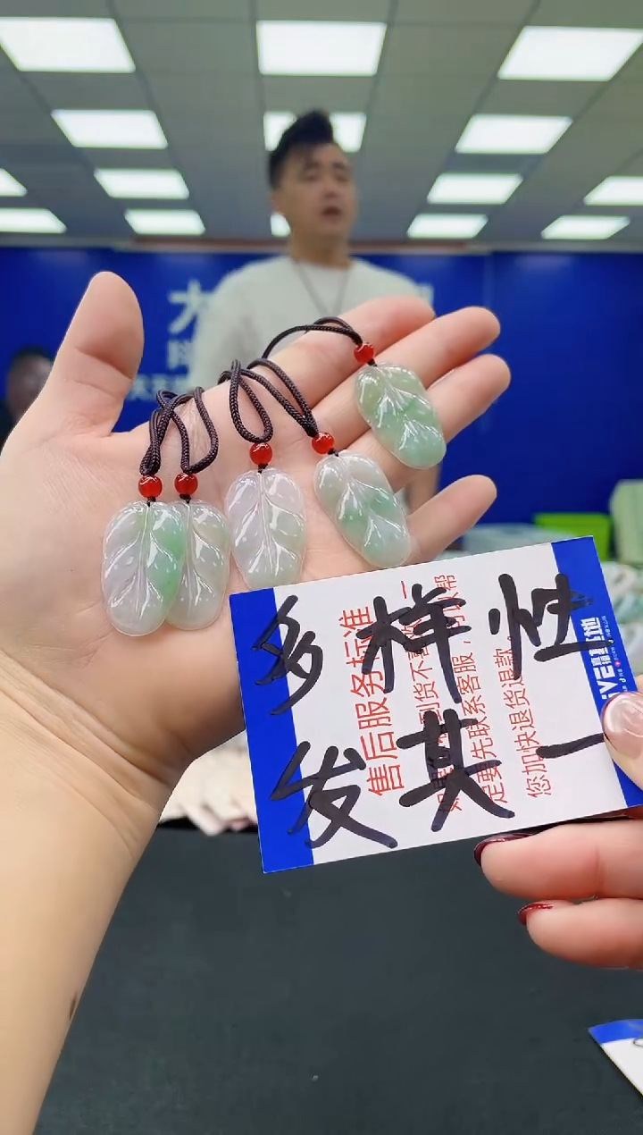 颈饰未镶嵌翡翠DP-YZ05叶子多样性发其一