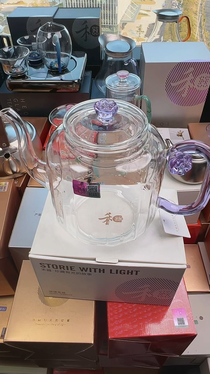 @@禾器莲君壶浅紫色