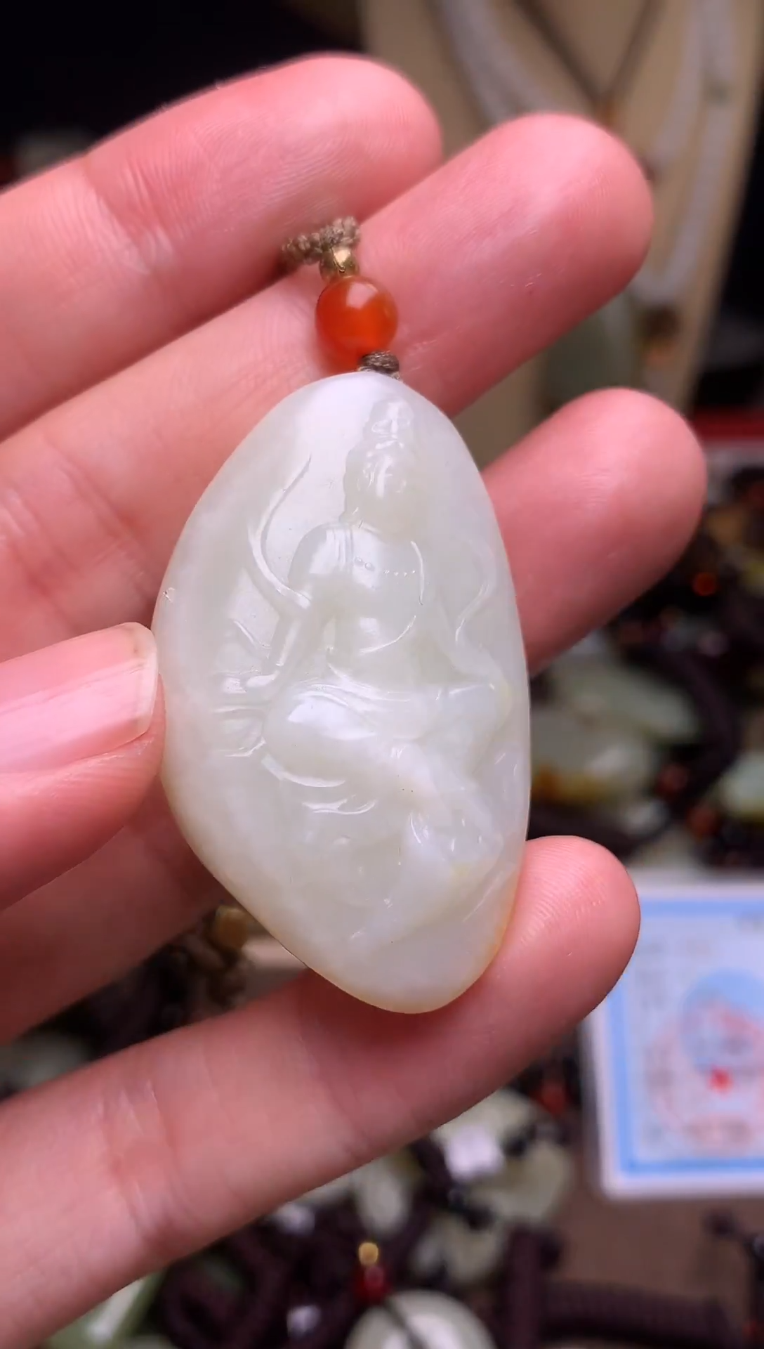 颈饰未镶嵌和田玉新疆料青海料清水和田玉吊坠