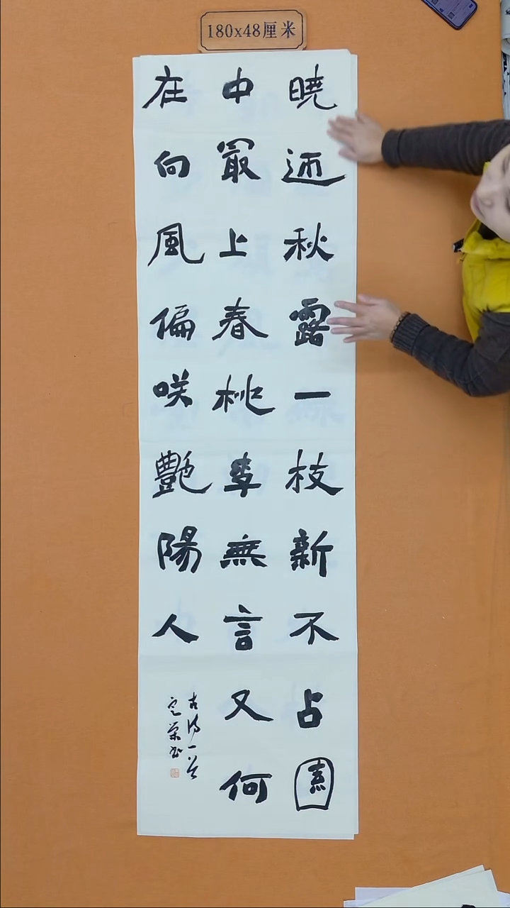 书法朱定荣 广西 13届届展 48*180 八平尺 