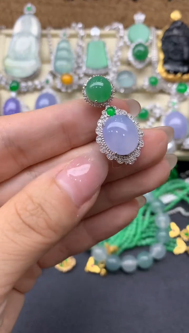 【闪购商品】翡翠颈饰18K金镶嵌469-中国好珍宝