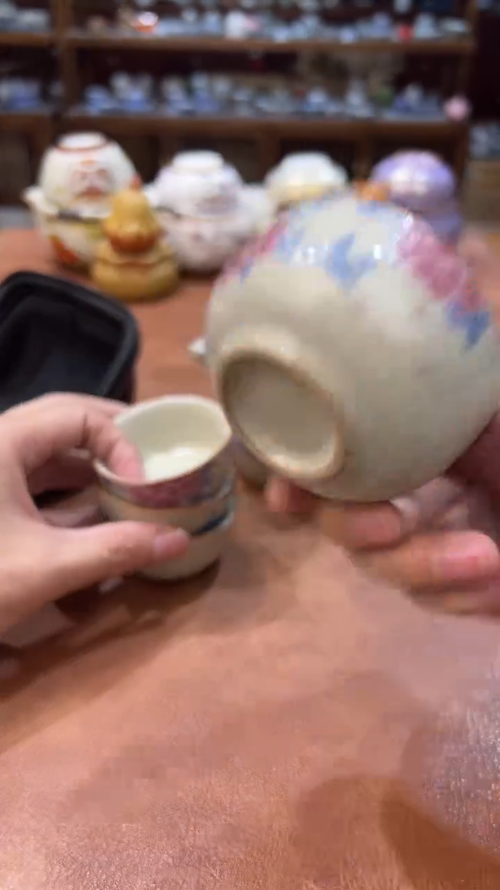 真的很便宜会开片的旅行茶具