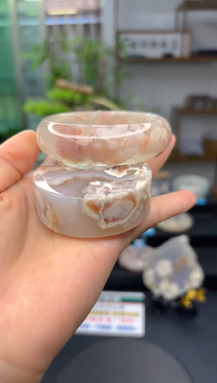 【闪购商品】石英质玉手镯未镶嵌C507(58圈赠送镯心)