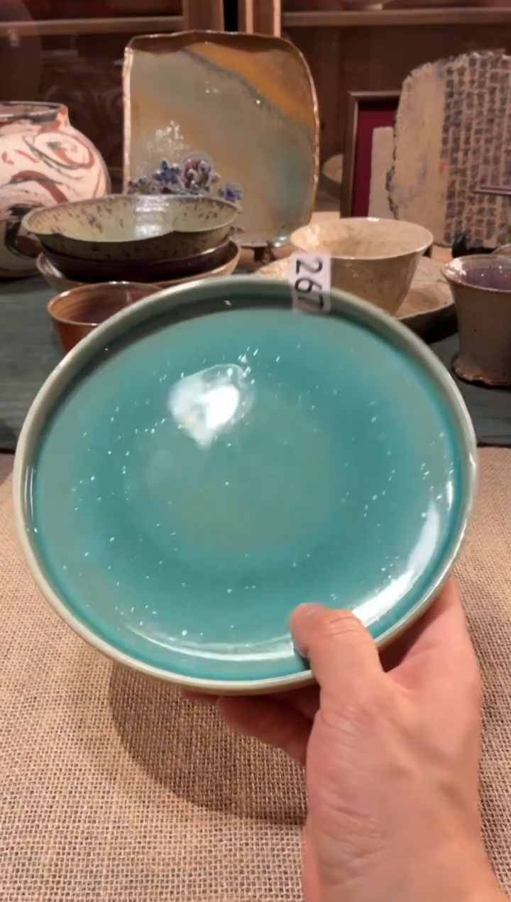 瓷片宇***哥267秋水茶点盘1个