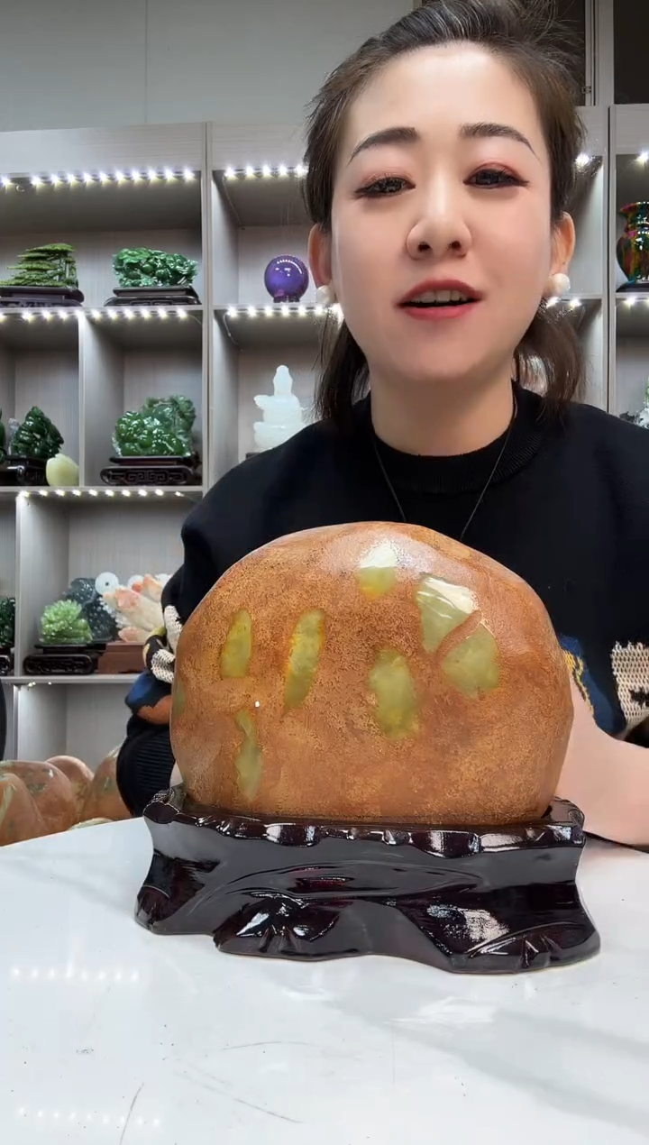 石材天然石材家居摆件办公室客厅玄关高档摆件