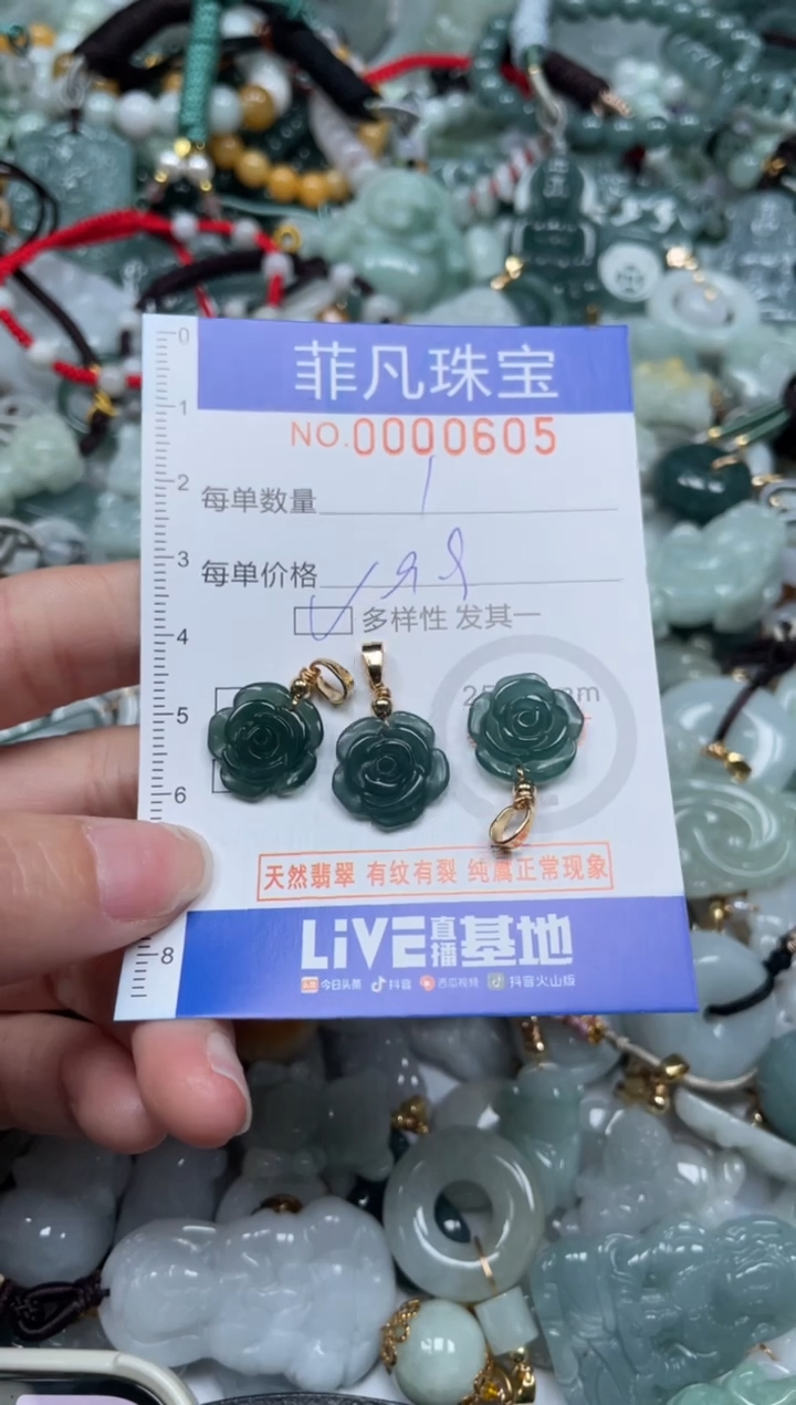 【闪购商品】翡翠颈饰未镶嵌00..0605多样性发其一（到手一件）