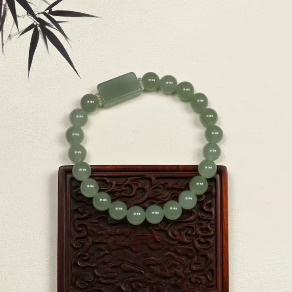 原创设计国风天然和田玉配和田玉无事牌—时尚百搭多样性发-575