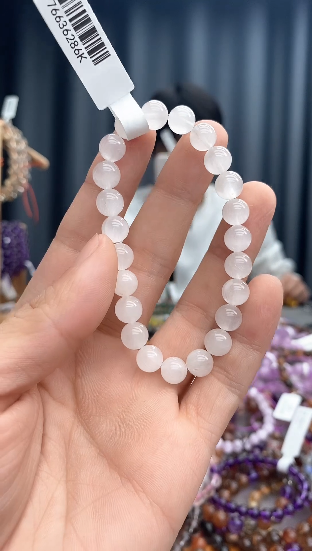 【闪购商品】水晶手链未镶嵌白兔毛