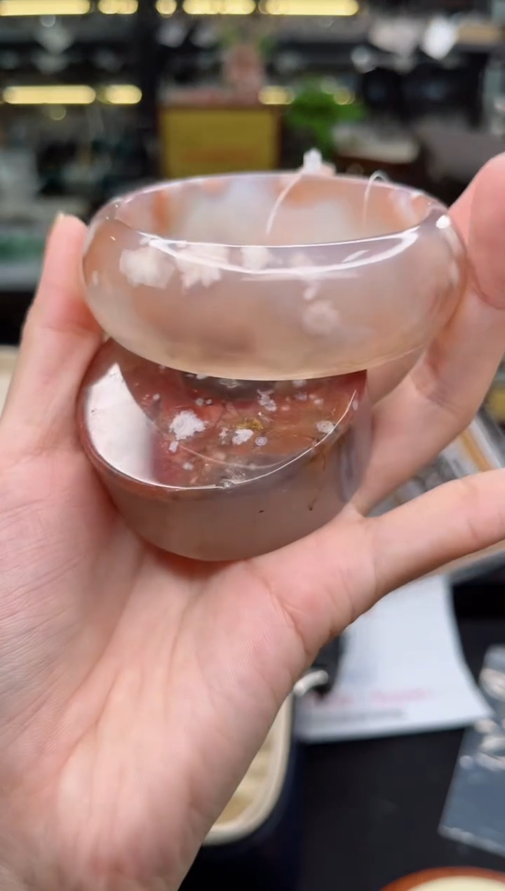 【闪购商品】石英质玉手镯未镶嵌59圈口（赠品镯心）6540079