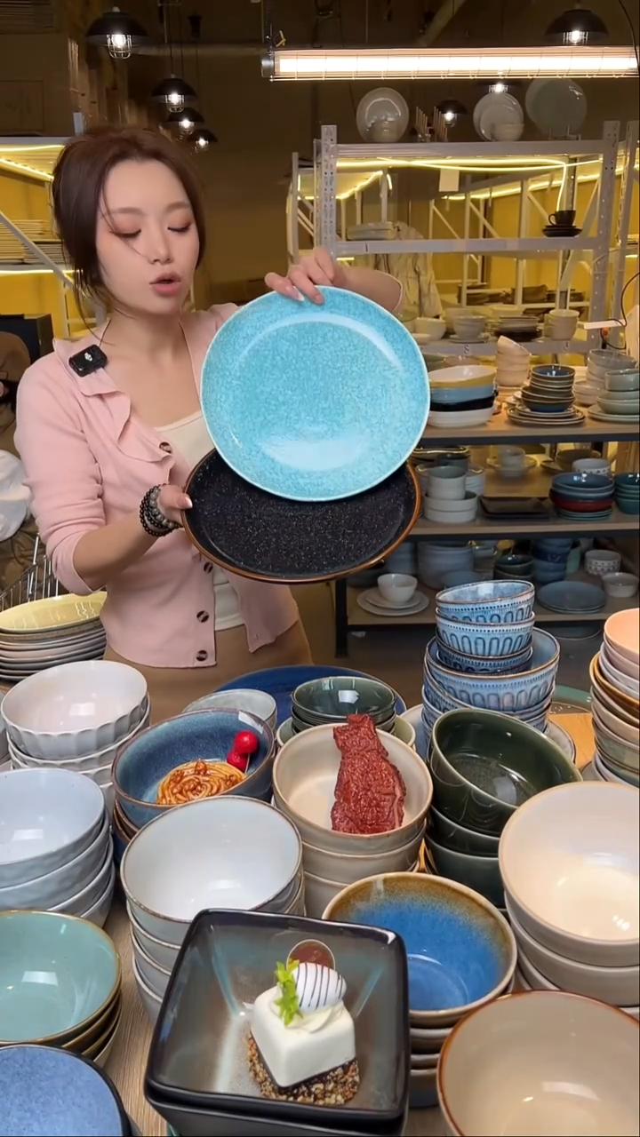 瓷115【瑕疵】外贸尾货窑变釉下彩