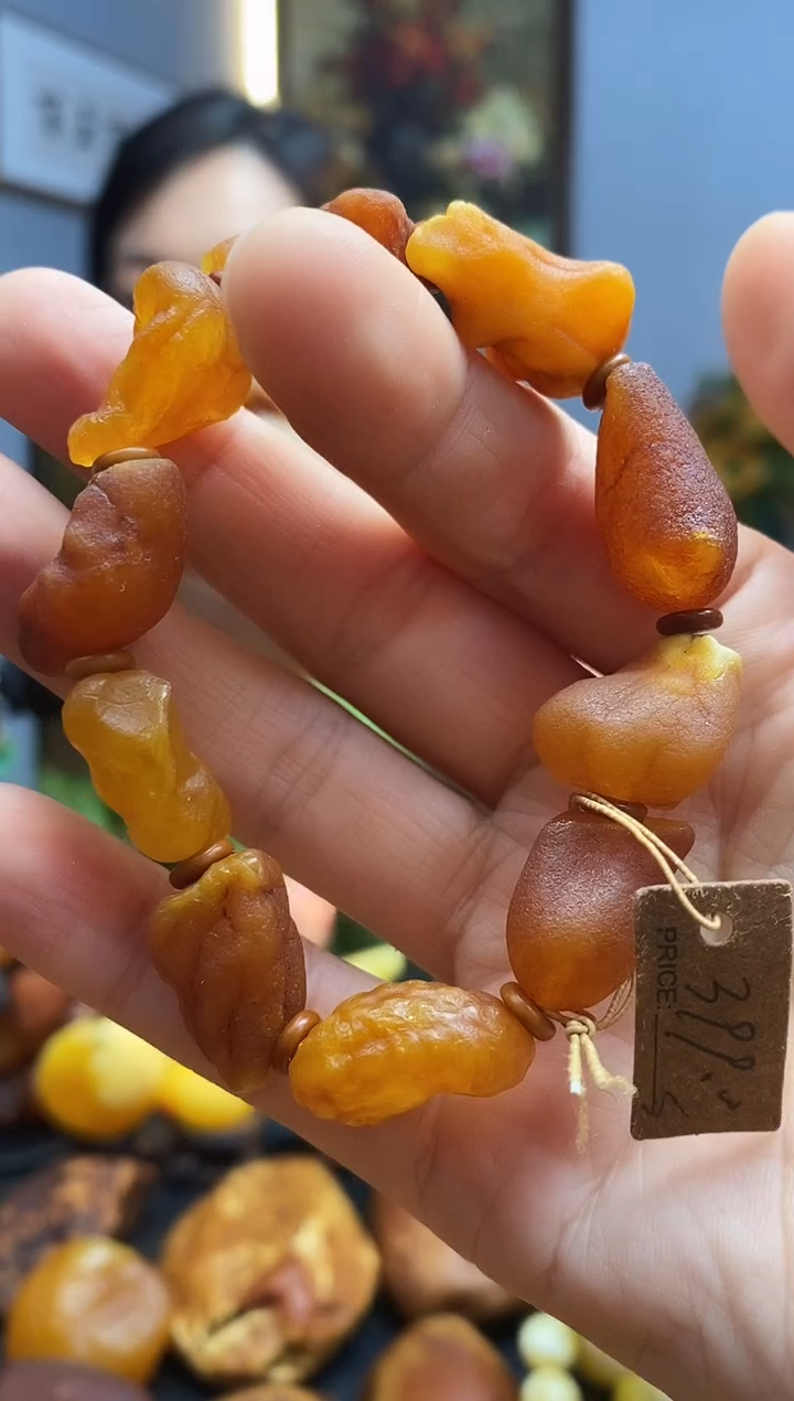 手链琥珀未镶嵌手串