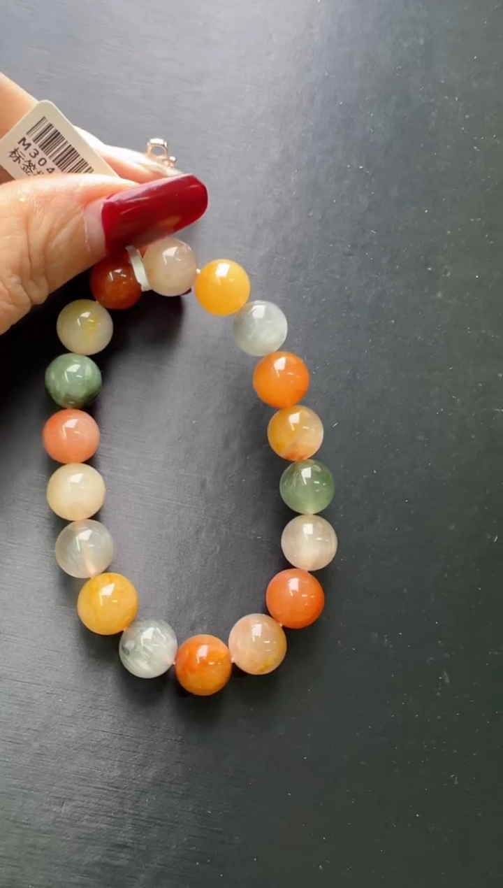 【闪购商品】水晶手串未镶嵌彩兔毛手串11m+ M30495