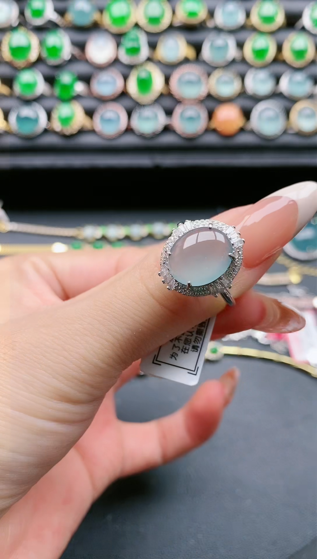 【闪购商品】翡翠戒指银S925镶嵌1111111