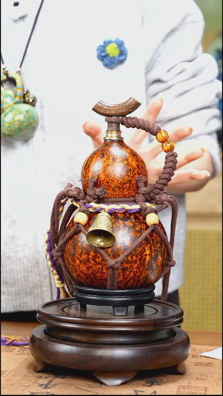 XC017网兜款大漆酒葫芦（现货现发）