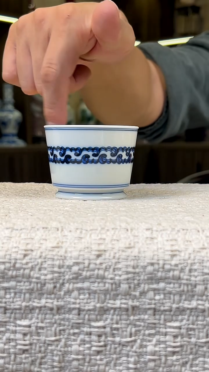 瓷片景德镇毛仔柴窑杯