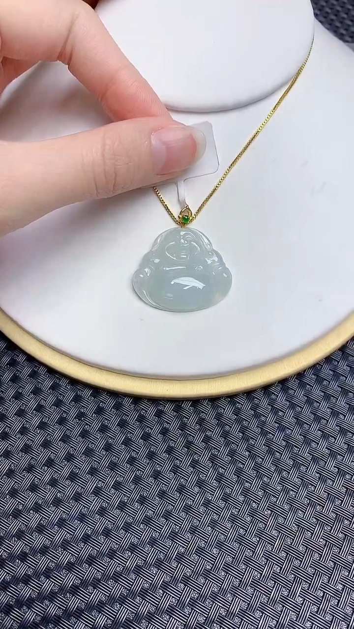 【闪购商品】翡翠颈饰18K金镶嵌786876876