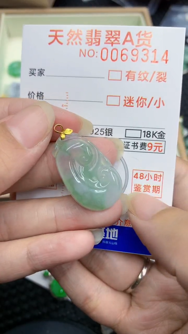【闪购商品】翡翠颈饰18K金镶嵌            8