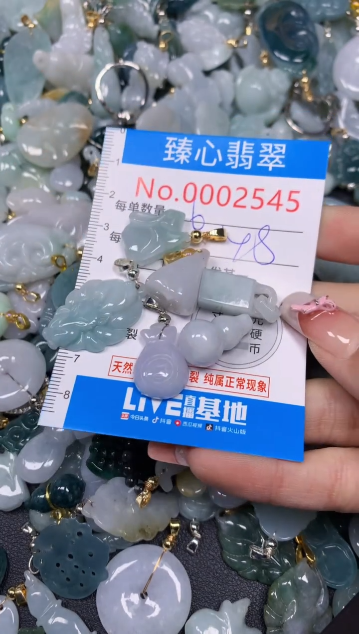 【闪购商品】翡翠颈饰未镶嵌含绳0002545