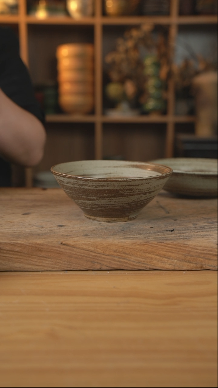 岁月风情的7英寸斗笠面碗